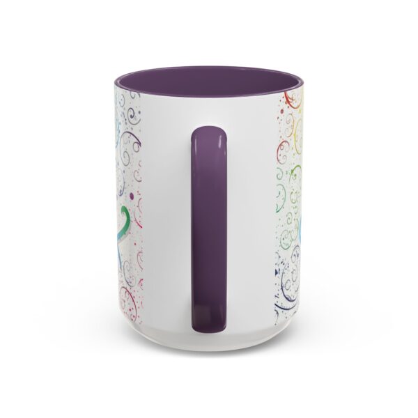 Our inspirational "Love" 'spirals' Ceramic Accent Coffee Mug Design is Perfect for Wedding Gifts, Inspirational Decor - Image 60