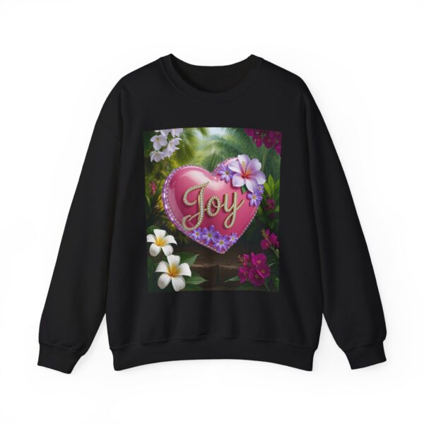 Crewneck Sweatshirt-with our inspirational "Joy" 'Solid Pink Heart' Design!! Vintage Inspired Faith Apparel, Gospel Fashion Unisex Heavy - Image 8