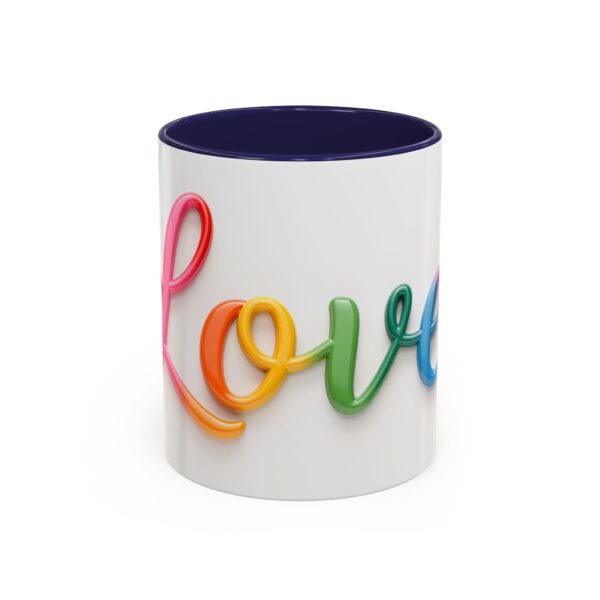 Our inspirational "Love" Ceramic Accent Coffee Mug Design is Perfect for Wedding Gifts, Inspirational Decor - Image 5