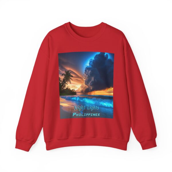 Crewneck Sweatshirt with our "Night Lights-Philippines" design! Tropical Beach Beauty of Creation Inspirational Sweatshirt Unisex - Image 37