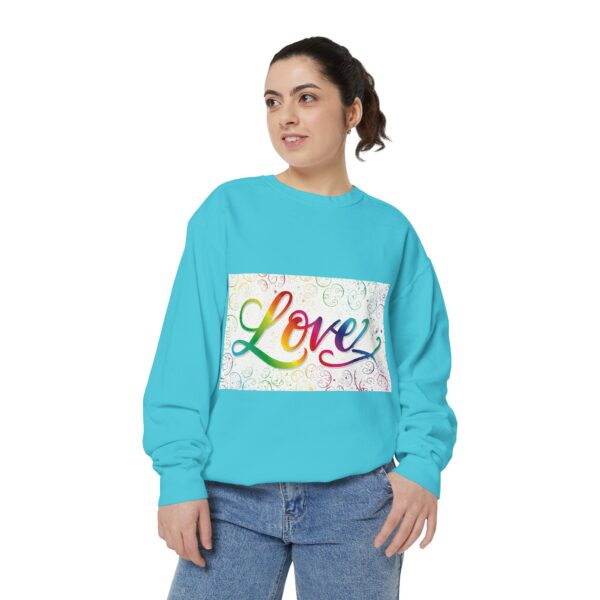 Sweatshirt Unisex our inspirational "Love" 'spirals' design. Faith Apparel Gospel Fashion Jumper, Pullover - Image 27