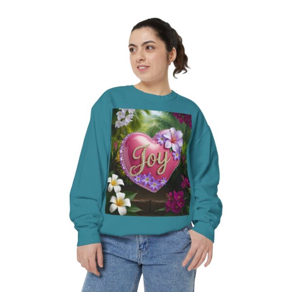 Sweatshirt Unisex with our Inspirational "Joy" 'Solid Pink Heart' Design! Faith Apparel Gospel Fashion Jumper, Pullover - Image 24