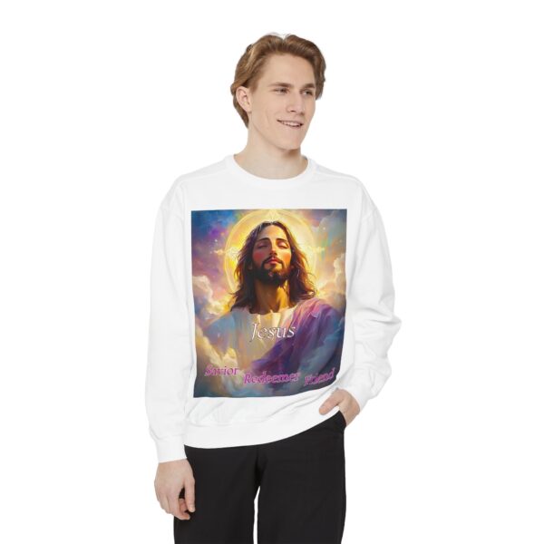 Sweatshirt Unisex our inspirational 'Jesus: Savior, Redeemer, Friend' design! Faith Apparel Gospel Fashion Jumper, Pullover - Image 12