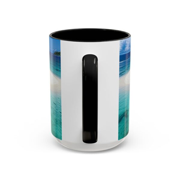 Our inspirational "Five Palm Island" Ceramic Accent Coffee Mug Design is Perfect for Wedding Gifts, Inspirational Decor - Image 20