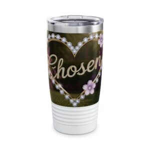 Our "Beloved" 'Diamond Ring Heart' Tumbler | 20oz Inspirational Travel Mug, Motivational Drinkware, Perfect for Gifting