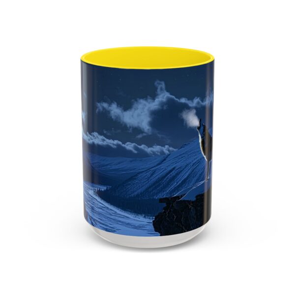 Our inspirational 'Wolf Moon' Ceramic Accent Coffee Mug Design is Perfect for Wedding Gifts, Inspirational Decor - Image 61