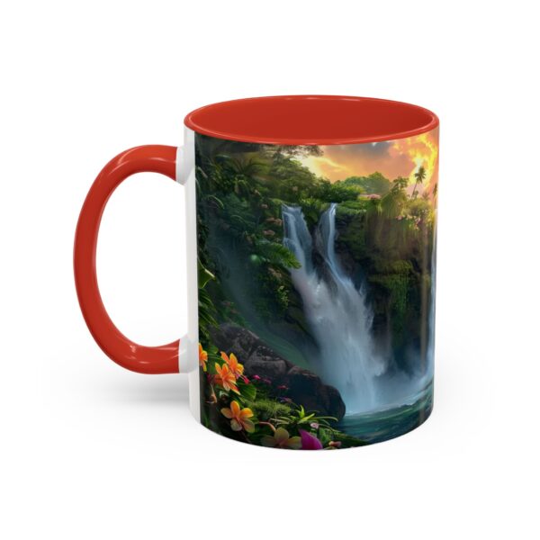Our inspirational 'Philippine Waterfall' Ceramic Accent Coffee Mug Design is Perfect for Wedding Gifts, Inspirational Decor - Image 15