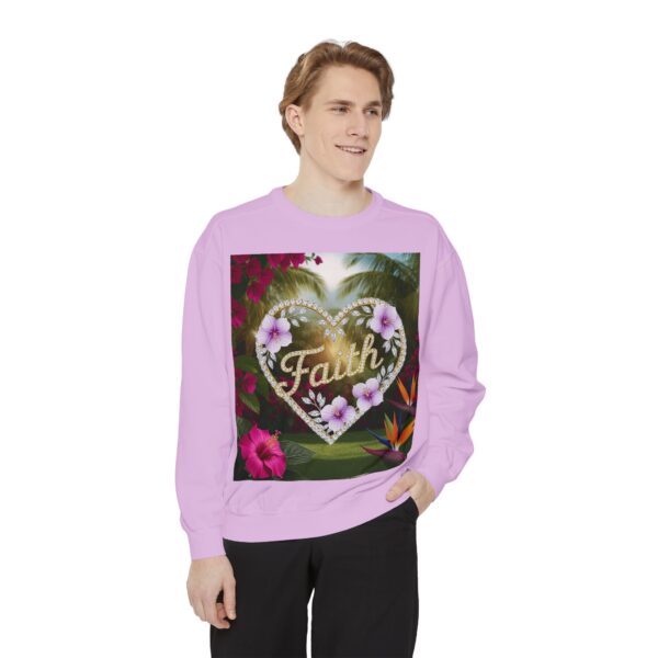 Sweatshirt Unisex Inspirational "Faith" 'Diamond Ring Heart' Christian Virtues Uplifting Faith-Based Apparel Gospel Encouragement Comfort - Image 31