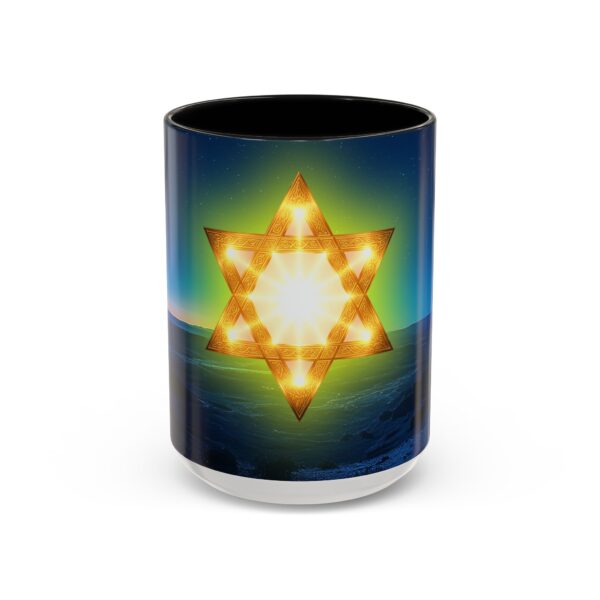 Our inspirational 'Star of David over Israel' Ceramic Accent Coffee Mug Design is Perfect for Wedding Gifts, Inspirational Decor - Image 17