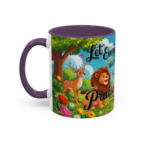 Our inspirational "Let Everything that has Breath Praise the Lord!" Ceramic Accent Coffee Mug Design is Perfect for Wedding Gifts, Inspirational Decor - Image 47