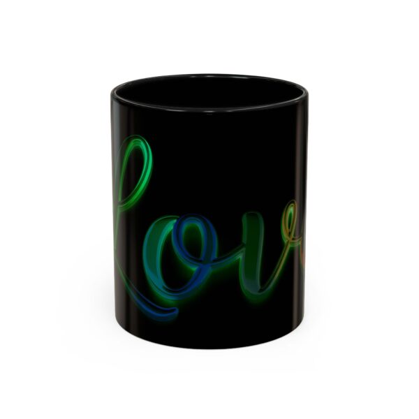 Our inspirational "Love" 'light in darkness' Ceramic Accent Coffee Mug Design is Perfect for Wedding Gifts, Inspirational Decor