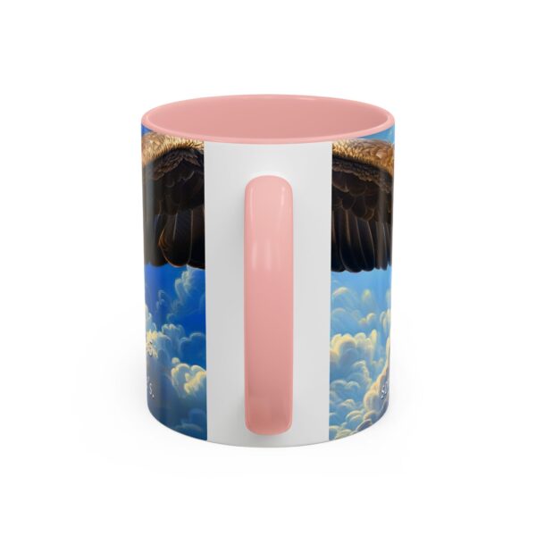 Our inspirational 'Soaring Eagle' and Psalm 103:5 'your youth is renewed like the eagles' design Ceramic Accent Coffee Mug Design is Perfect for Wedding Gifts, Inspirational Decor - Image 12