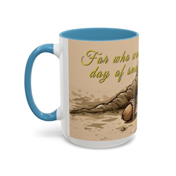 Our inspirational  'Day of Small Beginnings' from Zech 4:10 Ceramic Accent Coffee Mug Design is Perfect for Wedding Gifts, Inspirational Decor - Image 39