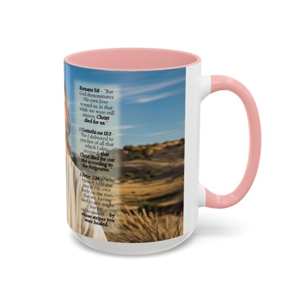 Our inspirational "Just Jesus" and Verses on Salvation Ceramic Accent Coffee Mug Design is Perfect for Wedding Gifts, Inspirational Decor - Image 26