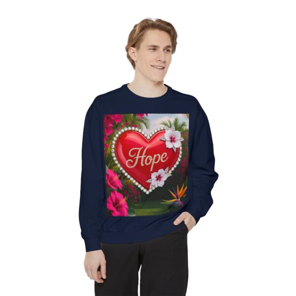 Sweatshirt Unisex Inspirational-With Our Beautiful "Hope" 'Solid Red Heart' Design- Faith Apparel Unisex Jumper Religious Gift, Comfort Wear, Gospel Fashion - Image 30