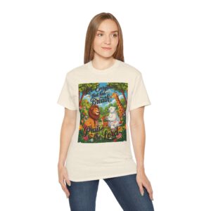 Our inspirational "Let Everything that has Breath Praise the Lord!" Design on a Christian Unisex Cotton T-Shirt, Faith Spiritual Apparel, Love Gift