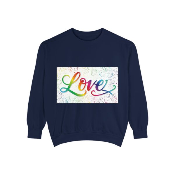 Sweatshirt Unisex our inspirational "Love" 'spirals' design. Faith Apparel Gospel Fashion Jumper, Pullover - Image 36