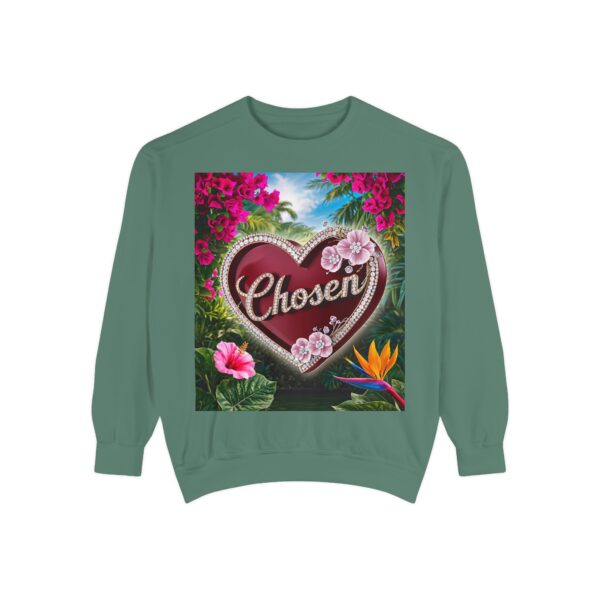 Sweatshirt Unisex Inspirational-with our "Chosen" 'Solid Red Heart' Design! Christian Uplifting Faith-Based Apparel Gospel Philippians 4:8 - Image 11