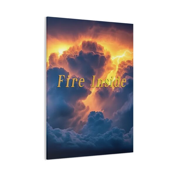 Inspirational matte Canvas Wall Art, with 'Storm Light' "Fire Inside" design! Beauty of Creation Tropical Storm Home Decor Uplifting Artwork - Image 7