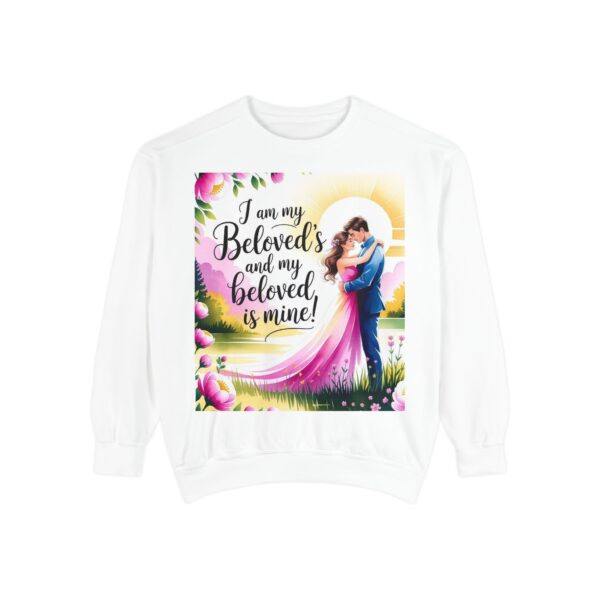Sweatshirt Unisex with our inspirational "I am my Beloved's" from Song of Solomon design! Faith Apparel Gospel Fashion Jumper, Pullover - Image 11
