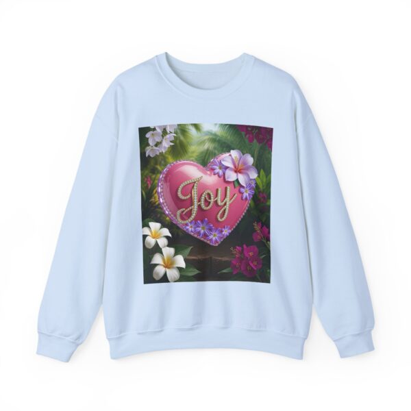 Crewneck Sweatshirt-with our inspirational "Joy" 'Solid Pink Heart' Design!! Vintage Inspired Faith Apparel, Gospel Fashion Unisex Heavy - Image 6