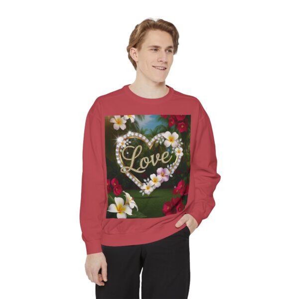 Sweatshirt Unisex Inspirational-With Our Beautiful "Love" 'Diamond Ring Heart' Faith Gospel Apparel Unisex Jumper, Religious Gift, Comfort Wear Philippians 4:8 - Image 49