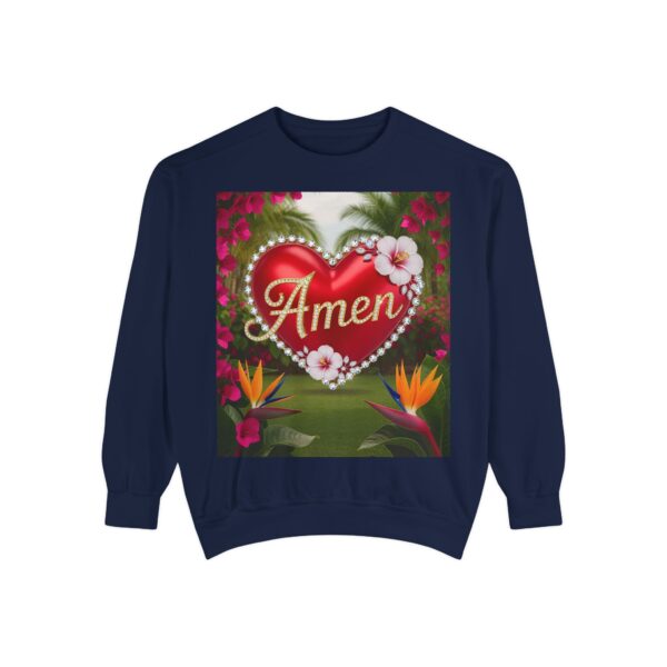 Sweatshirt Unisex Inspirational-With our beautiful "Amen" 'Solid Red Heart'- Faith Apparel, Unisex Top, Religious Gift, Comfort Wear, Church Event Style - Image 27