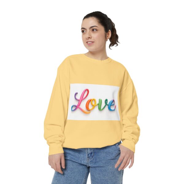 Sweatshirt Unisex with our inspirational  "Love" Design!! Faith Apparel Gospel Fashion Jumper, Pullover - Image 16