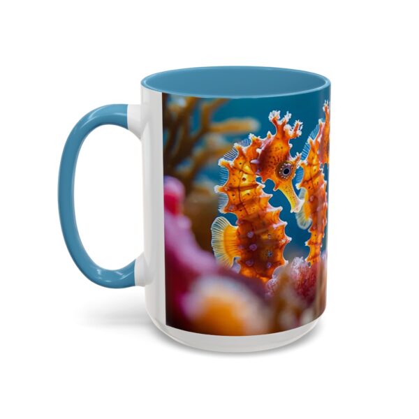 Our 'Seahorses' design Accent Coffee Mug, Perfect for Wedding Gifts, Inspirational Decor Beauty of God's Creation Tea Ceramic - Image 39