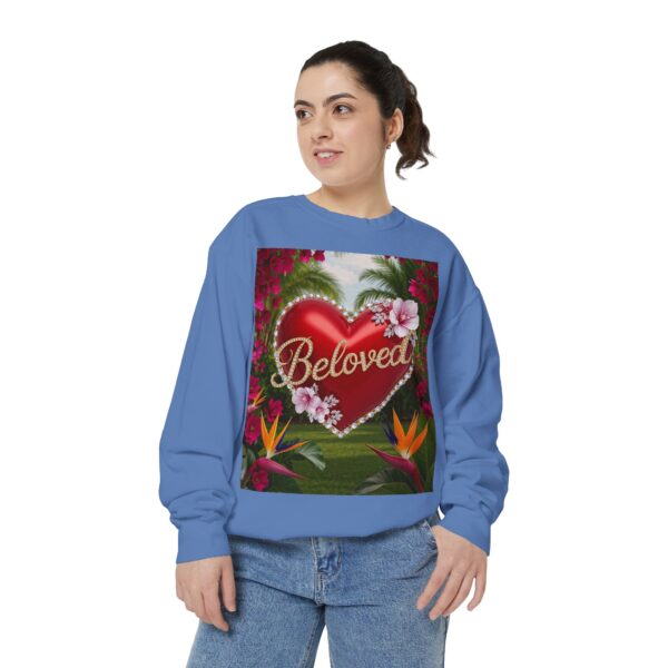 Sweatshirt Unisex Inspirational-Our "Beloved" 'Solid Red Heart' design! Christian Virtues Uplifting Faith-Based Apparel Gospel Comfort - Image 24