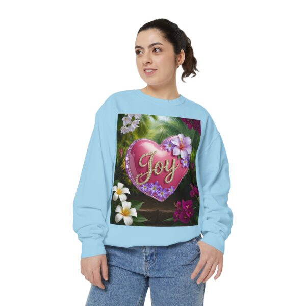 Sweatshirt Unisex with our Inspirational "Joy" 'Solid Pink Heart' Design! Faith Apparel Gospel Fashion Jumper, Pullover - Image 29