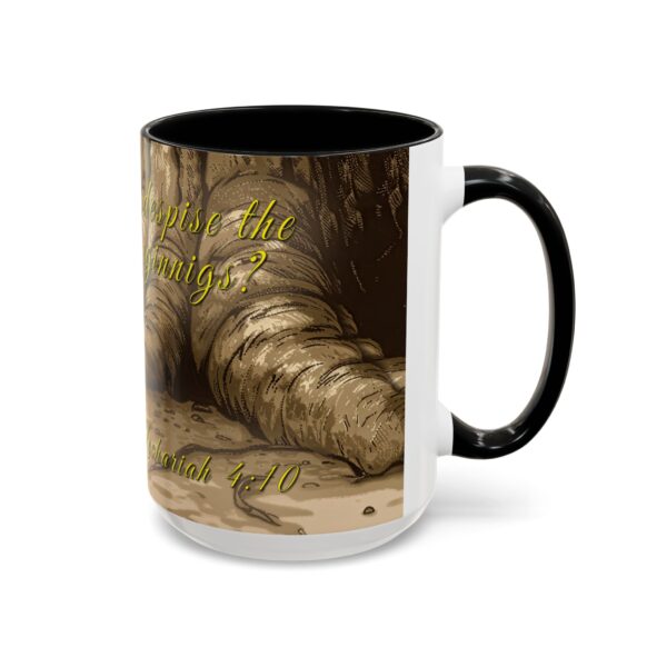 Our inspirational  'Day of Small Beginnings' from Zech 4:10 Ceramic Accent Coffee Mug Design is Perfect for Wedding Gifts, Inspirational Decor - Image 18