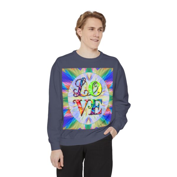 Sweatshirt Unisex with our inspirational  "Love" 'kaleidoscope' Design!! Faith Apparel Gospel Fashion Jumper, Pullover - Image 37