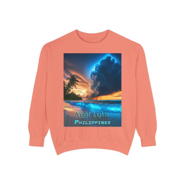 Sweatshirt Unisex Inspirational with our "Night Lights-Philippines" design! Beauty of Creation Tropical Beach Comfort, Jumper, Gift - Image 5