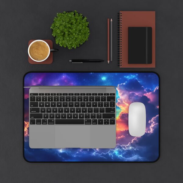 Inspirational Desk Mat 'Cosmic Clouds' Heavenly Christian Mouse Pad, Office Decor Desk Accessory, Gaming Pad, Computer Mat, Non-Slip - Image 2