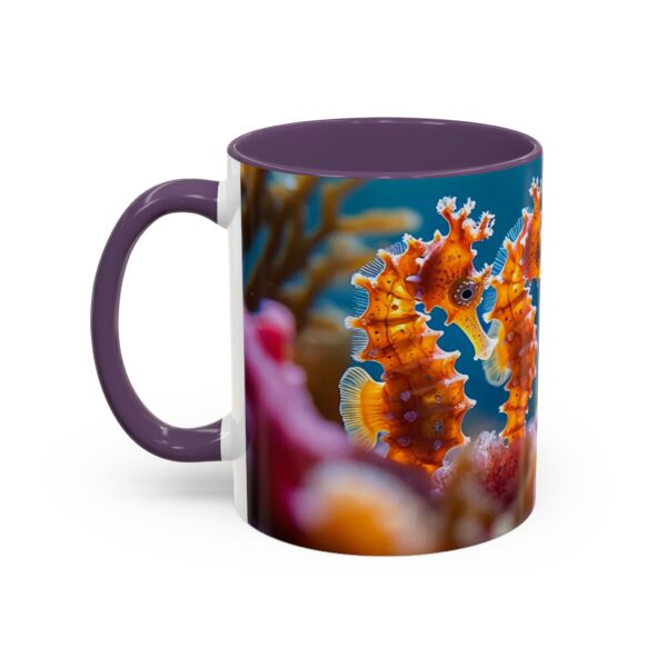 Our 'Seahorses' design Accent Coffee Mug, Perfect for Wedding Gifts, Inspirational Decor Beauty of God's Creation Tea Ceramic - Image 47