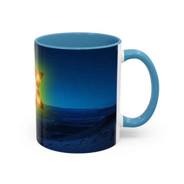 Our inspirational 'Star of David over Israel' Ceramic Accent Coffee Mug Design is Perfect for Wedding Gifts, Inspirational Decor - Image 34