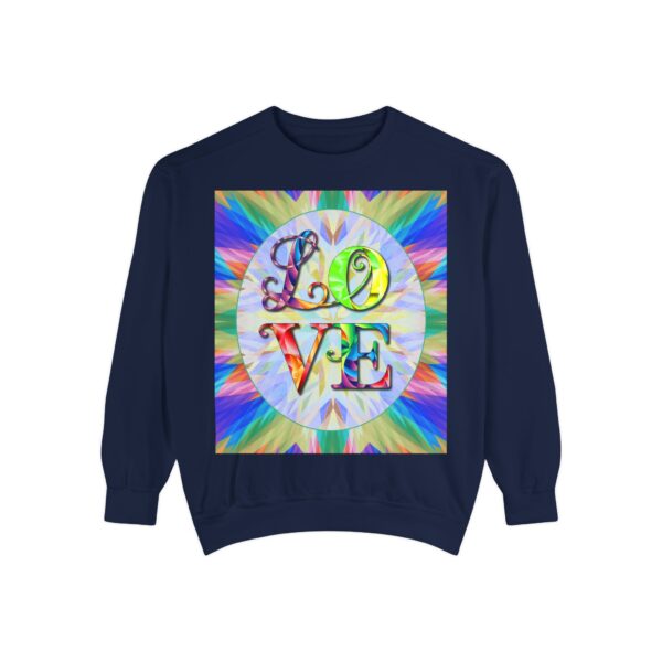 Sweatshirt Unisex with our inspirational  "Love" 'kaleidoscope' Design!! Faith Apparel Gospel Fashion Jumper, Pullover - Image 5