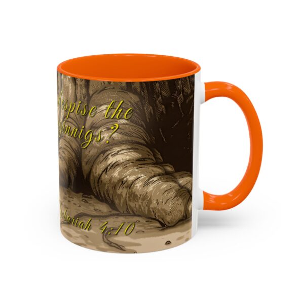 Our inspirational  'Day of Small Beginnings' from Zech 4:10 Ceramic Accent Coffee Mug Design is Perfect for Wedding Gifts, Inspirational Decor - Image 42
