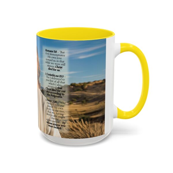 Our inspirational "Just Jesus" and Verses on Salvation Ceramic Accent Coffee Mug Design is Perfect for Wedding Gifts, Inspirational Decor - Image 62
