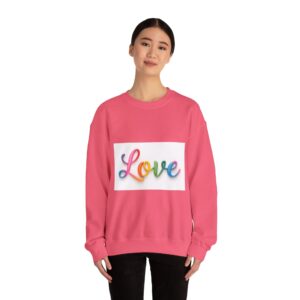 Crewneck Sweatshirt-with our inspirational "Love" Design!! Vintage Inspired Faith Apparel, Gospel Fashion Unisex Heavy