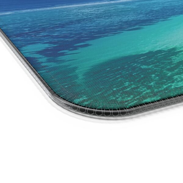 LED + wireless Charging Mouse Pad, Desk Mat, "Little Island" Design, Tech Gift, Home Office Essentials Inspirational - Image 2