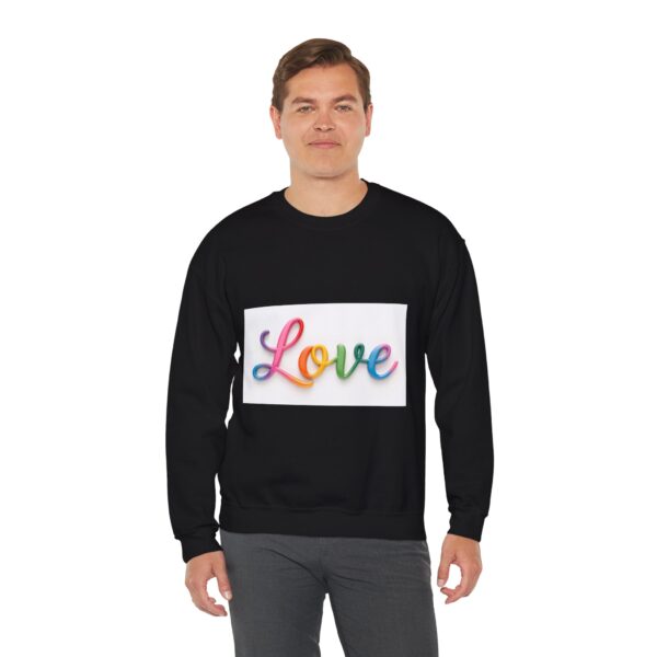 Crewneck Sweatshirt-with our inspirational "Love" Design!! Vintage Inspired Faith Apparel, Gospel Fashion Unisex Heavy - Image 9