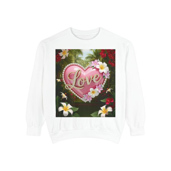 Sweatshirt Unisex with our Inspirational "Love" 'Solid Pink Heart' Design! Faith Apparel Gospel Fashion Jumper, Pullover - Image 11