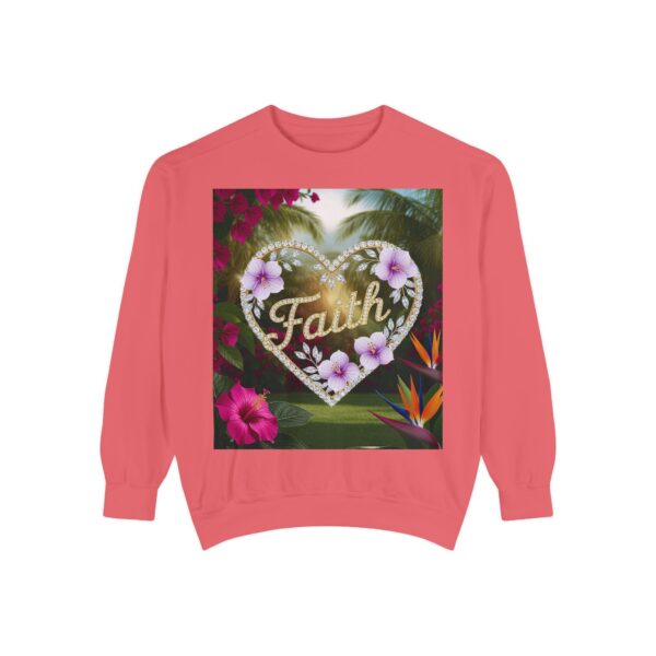 Sweatshirt Unisex Inspirational "Faith" 'Diamond Ring Heart' Christian Virtues Uplifting Faith-Based Apparel Gospel Encouragement Comfort - Image 32
