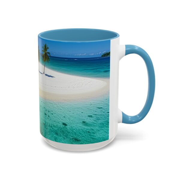 Our inspirational "Five Palm Island" Ceramic Accent Coffee Mug Design is Perfect for Wedding Gifts, Inspirational Decor - Image 38