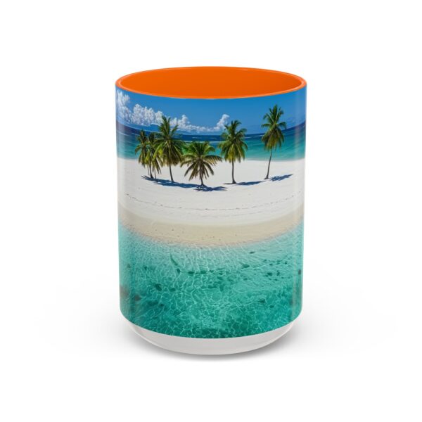 Our inspirational "Five Palm Island" Ceramic Accent Coffee Mug Design is Perfect for Wedding Gifts, Inspirational Decor - Image 53
