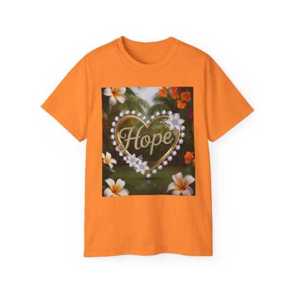 Our "Hope" Inspirational 'Diamond Ring Heart' Design Vintage Christian Faith Apparel Unisex Cotton T-Shirt, Thoughtful Quote, Philippians 4:8 - Image 9