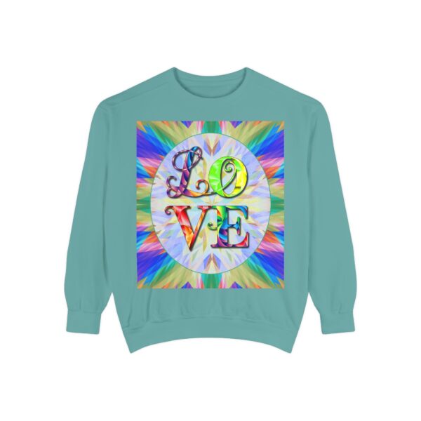 Sweatshirt Unisex with our inspirational  "Love" 'kaleidoscope' Design!! Faith Apparel Gospel Fashion Jumper, Pullover - Image 22