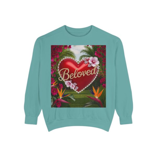 Sweatshirt Unisex Inspirational-Our "Beloved" 'Solid Red Heart' design! Christian Virtues Uplifting Faith-Based Apparel Gospel Comfort - Image 15